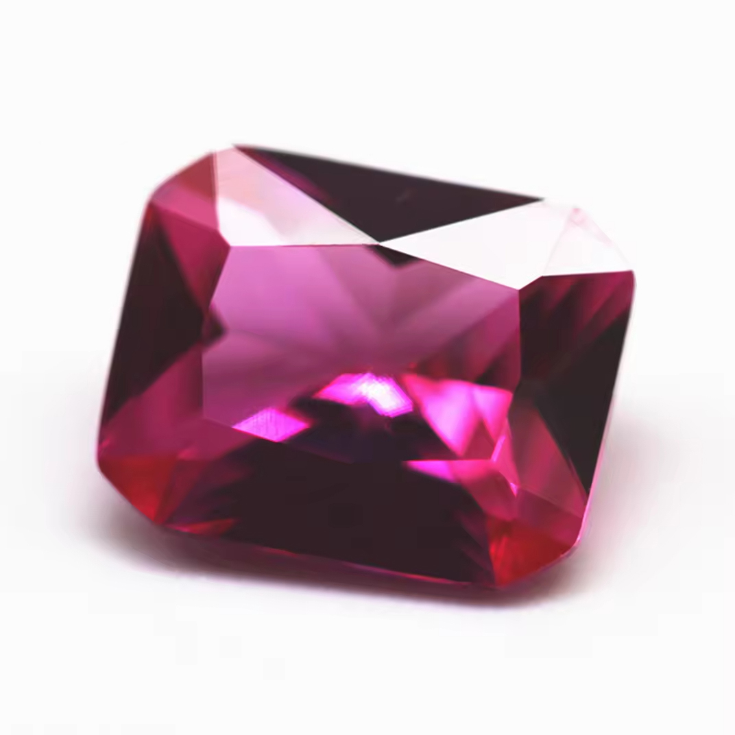Princess Cut Octagon Cut 3# Ruby Corundum Loose Gemstones Octagon Shape Synthetic Ruby 3# Corundum Rose Sapphire Gemstones - Image 3