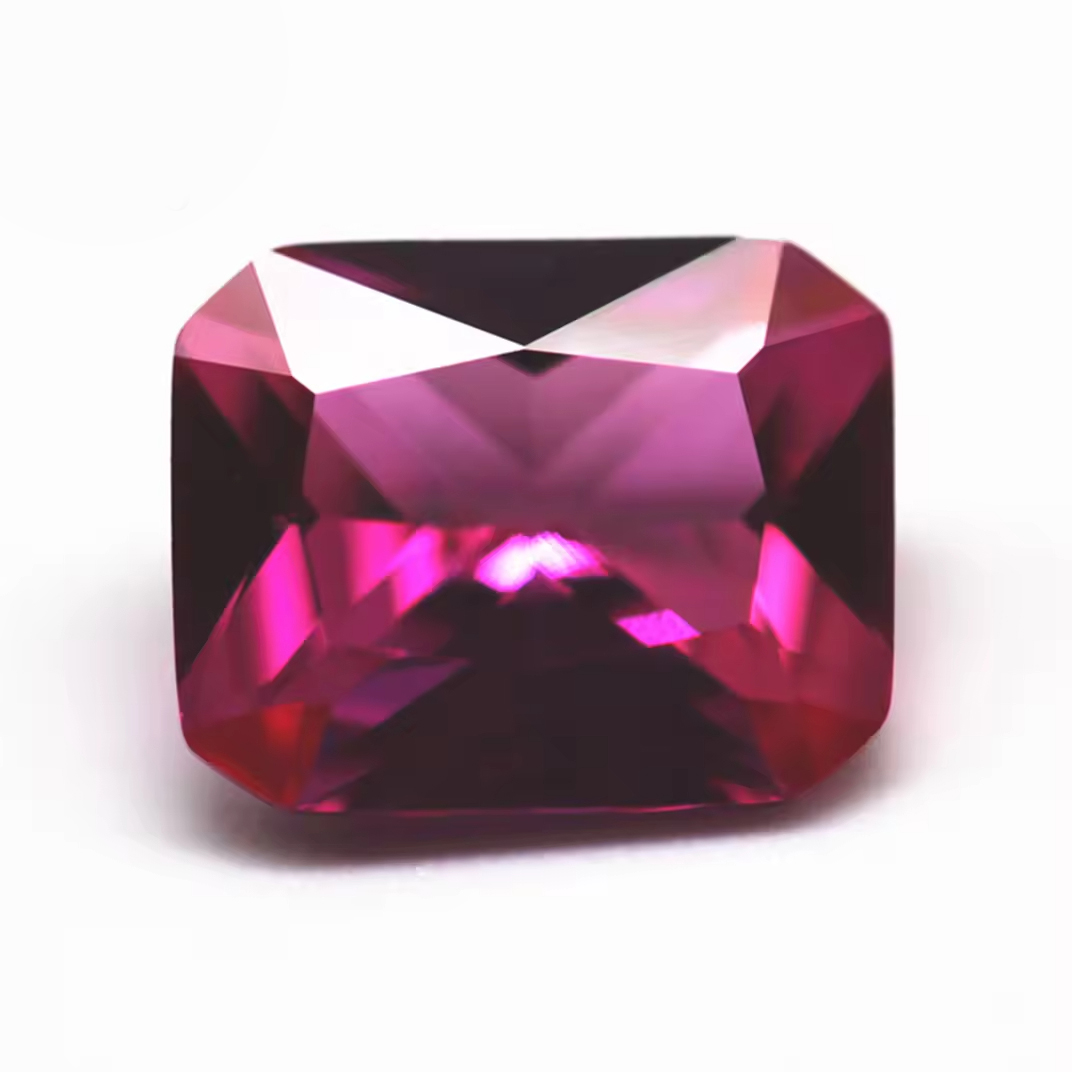 Princess Cut Octagon Cut 3# Ruby Corundum Loose Gemstones Octagon Shape Synthetic Ruby 3# Corundum Rose Sapphire Gemstones - Image 5