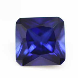 Princess Cut square Corner 34# Blue Sapphire Corundum Loose Gemstone square Cut Corner Synthetic Sapphire Blue 34# Corundum Gems