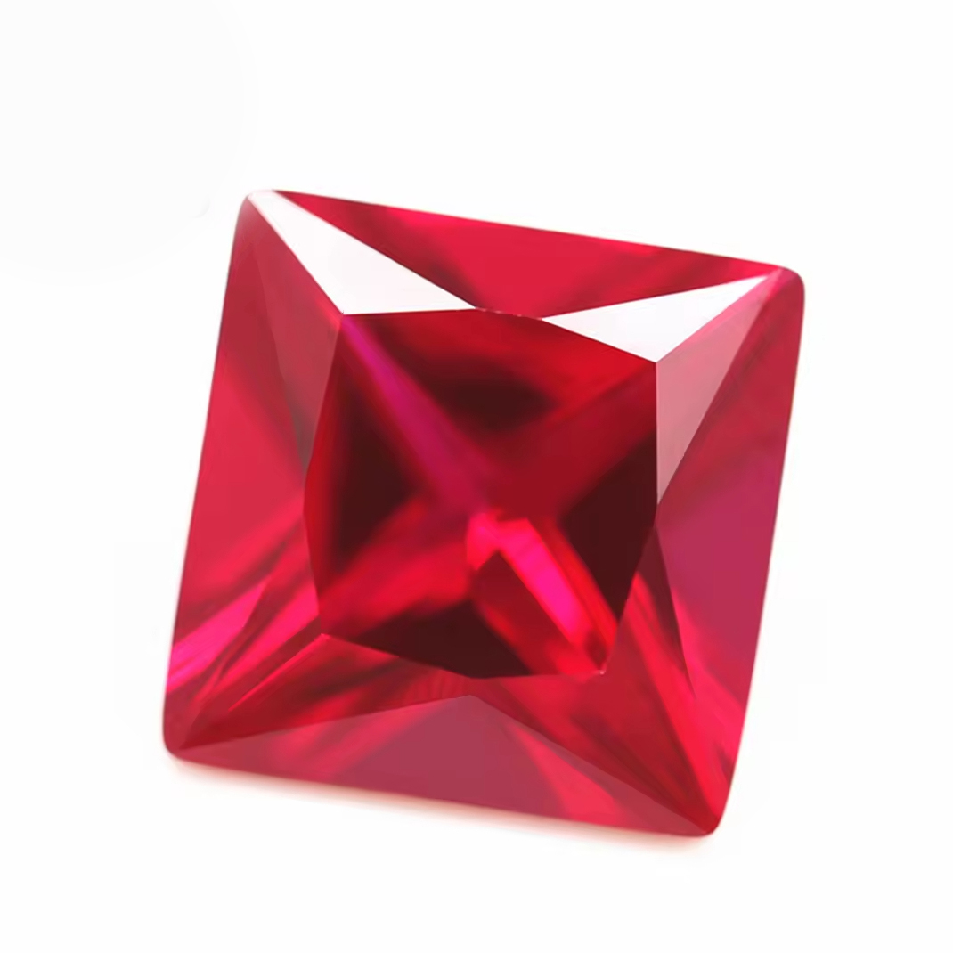 Round Oval Pear Heart Cushion Octagon Cut 5# Ruby Corundum Loose Gemstone Fancy Cut Synthetic 5# Red Corundum Ruby Sapphire Gems - Image 6