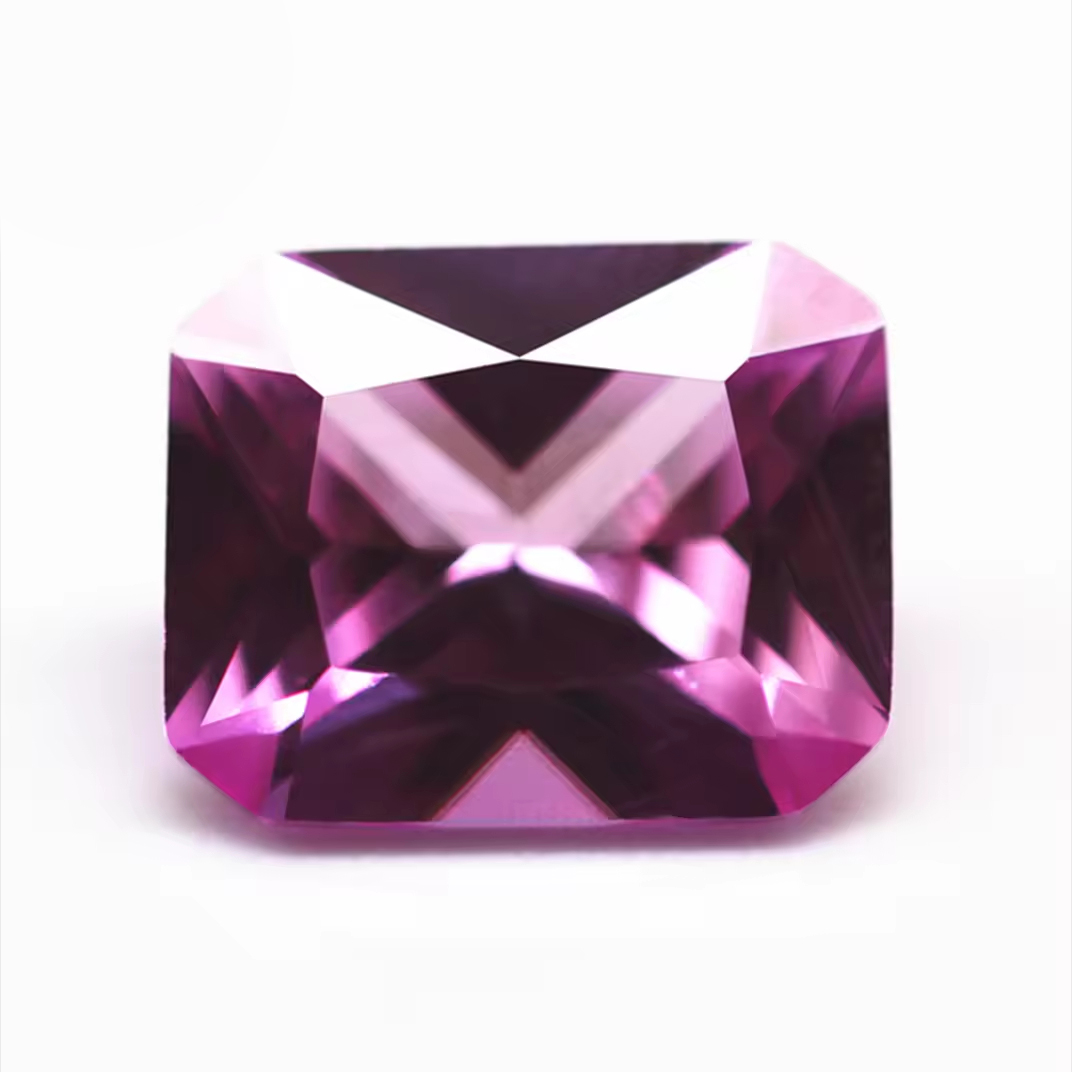 Round/oval/pear/heart/cushion/octagon Cut 2# pink Ruby Corundum Gemstones Fancy Cut Synthetic 2# pink Sapphire Corundum Stones - Image 5