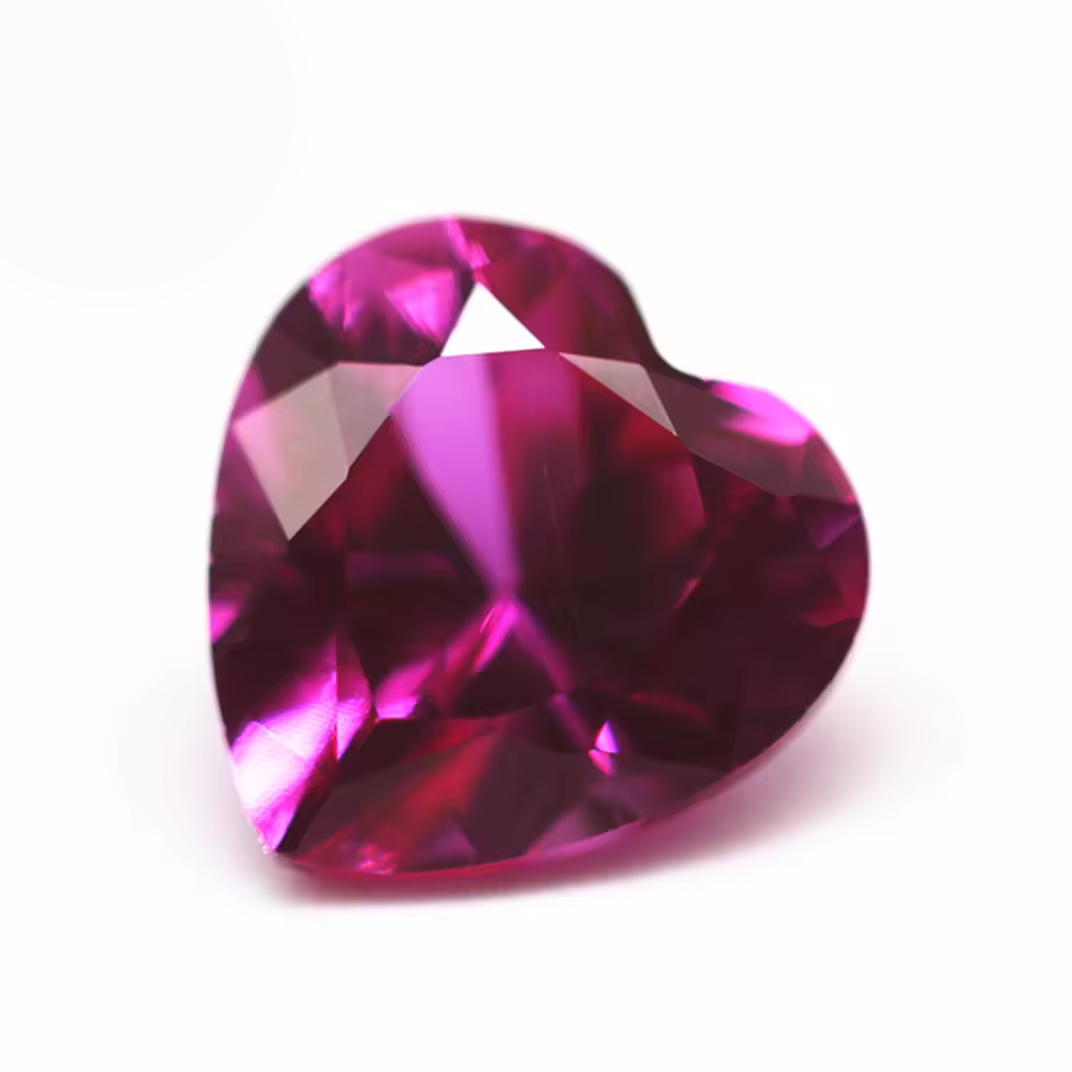 3# Ruby Corundum Loose Gemstones Fancy Shape Synthetic 3# Rose Red Corundum Ruby Stone - Image 3