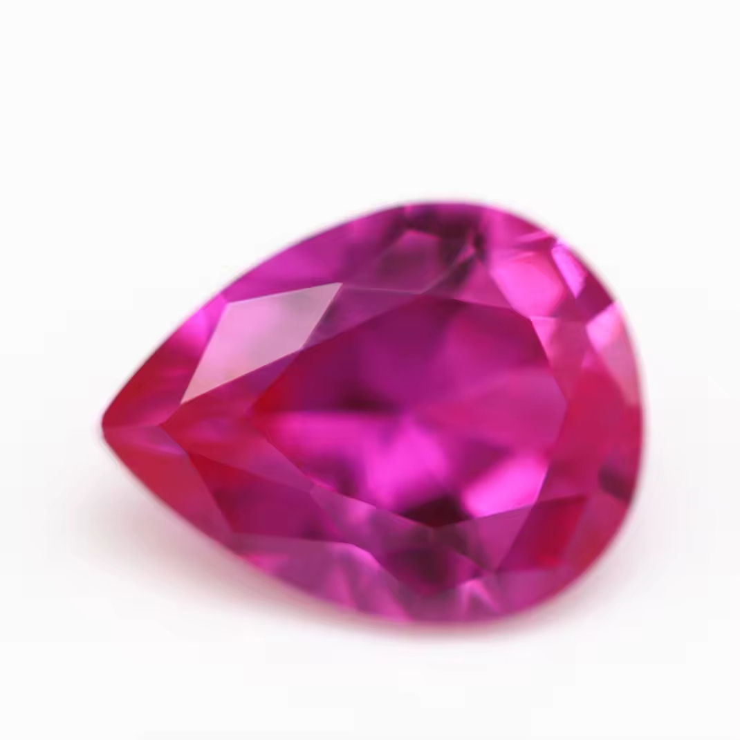 3# Ruby Corundum Loose Gemstones Fancy Shape Synthetic 3# Rose Red Corundum Ruby Stone - Image 5