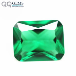 3*5mm-13*18mm Pear Cut Emerald Green Nano Gemstones Loose Stones Pear Shape Green Nano Crystal Gems Artificial Green Nano Stones
