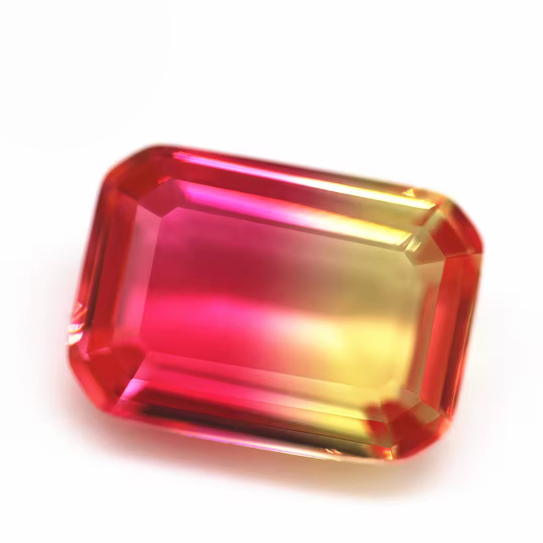 4*6mm-13*18mm Octagon Step Cut Shape Synthetic Tourmaline Loose Gemstones Rectangle Emerald Cut Crystal Glass Tourmaline Gems - Image 3