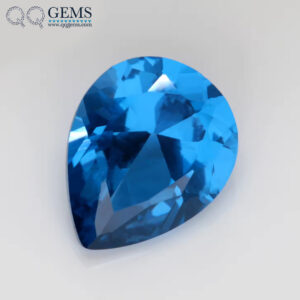 3*5mm to 10*14mm Faceted Cut Pear Cut 120# Blue Spinel Loose Gemstones Pear Shape Synthetic Sapphire 120# Spinel Blue Gemstones