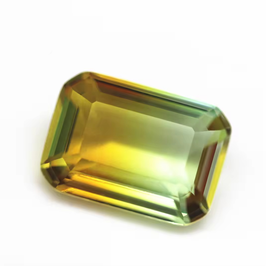 4*6mm-13* 18mm Octagon Step Cut Shape Synthetic Tourmaline Loose Gemstones Rectangle Emerald Cut Crystal Glass Tourmaline Gems - Image 2