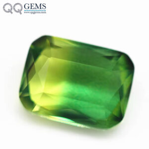 4*6mm-13*18mm Octagon Step Cut Shape Synthetic Tourmaline Loose Gemstones Rectangle Emerald Cut Crystal Glass Tourmaline Gems