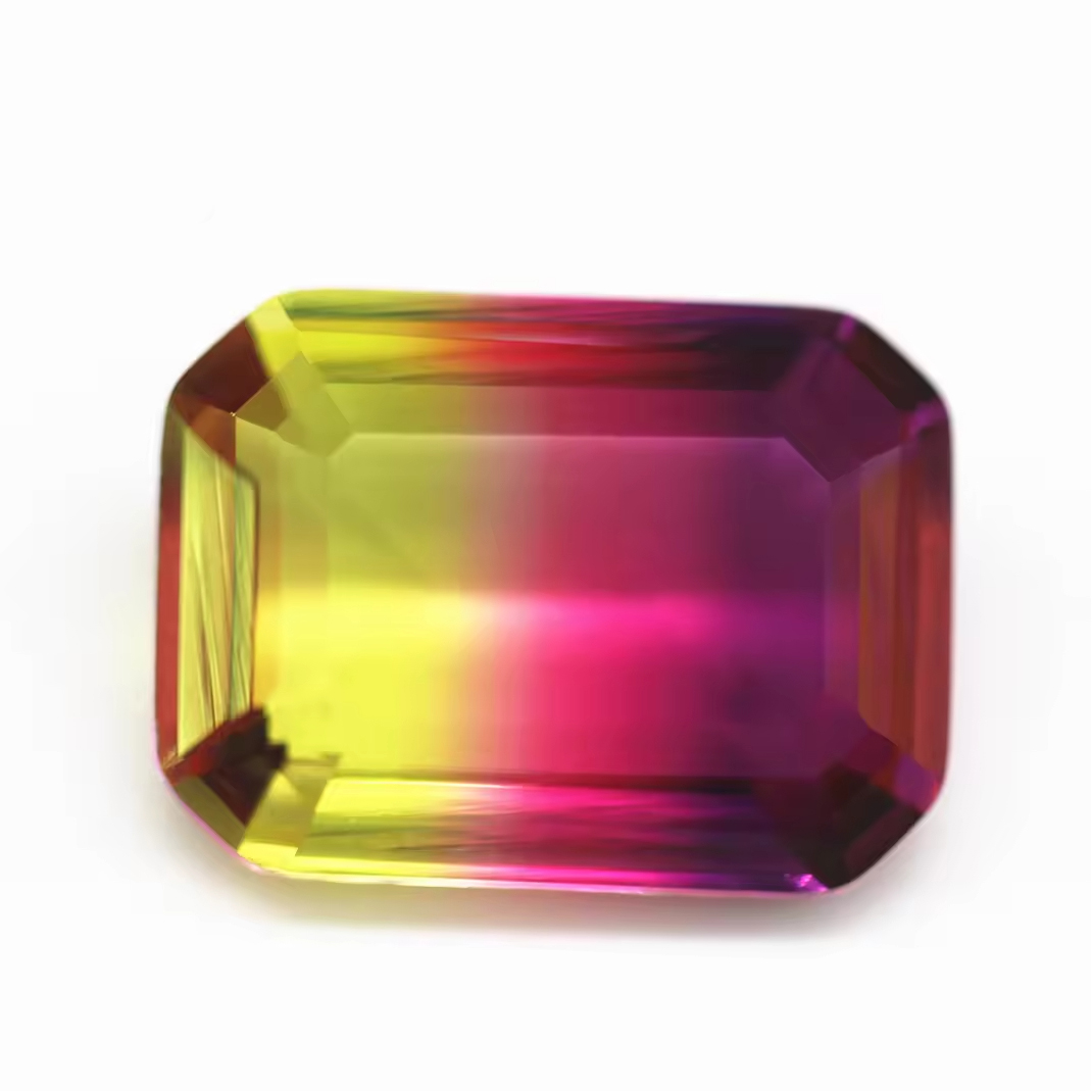 4*6mm-13*18mm Octagon Step Cut Shape Synthetic Tourmaline Loose Gemstones Rectangle Emerald Cut Crystal Glass Tourmaline Gems - Image 2