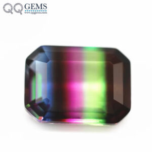 4*6mm-13*18 mm Octagon Step Cut Shape Synthetic Tourmaline Loose Gemstones Rectangle Emerald Cut Crystal Glass Tourmaline Gems