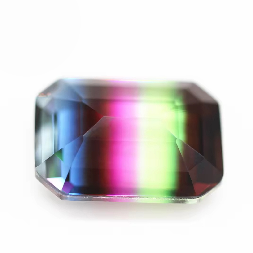 4*6mm-13*18 mm Octagon Step Cut Shape Synthetic Tourmaline Loose Gemstones Rectangle Emerald Cut Crystal Glass Tourmaline Gems - Image 2