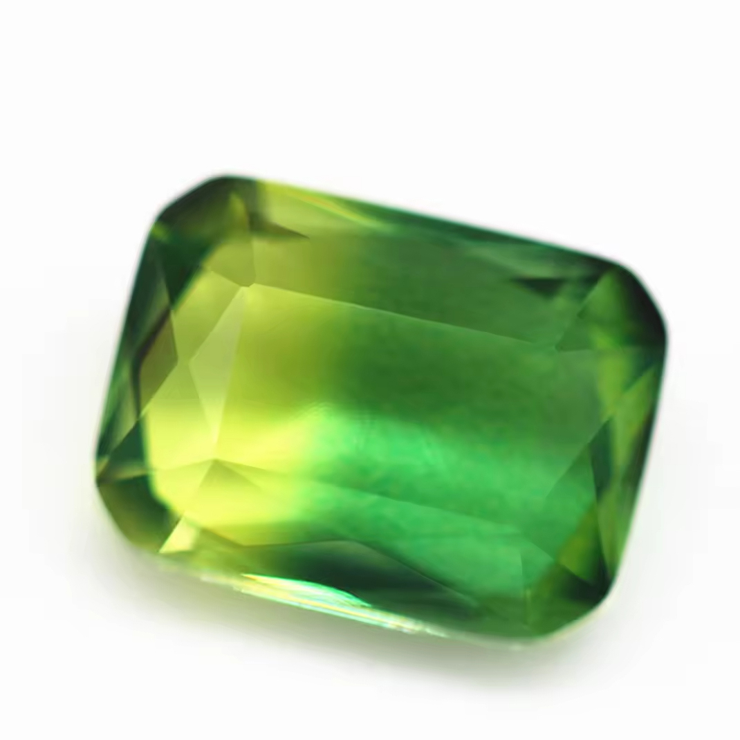 4*6mm-13*18mm Octagon Step Cut Shape Synthetic Tourmaline Loose Gemstones Rectangle Emerald Cut Crystal Glass Tourmaline Gems - Image 2