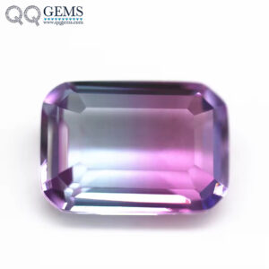 4*6mm-13*18mm Octagon Step Cut Shape Synthetic Tourmaline Loose Gemstones Rectangle Emerald Cut Crystal Glass Tourmaline Gems