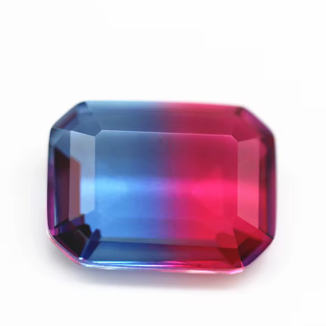 4*6mm-13*18mm Octagon Step Cut Shape Synthetic Tourmaline Loose Gemstones Rectangle Emerald Cut Crystal Glass Tourmaline Gems - Image 5