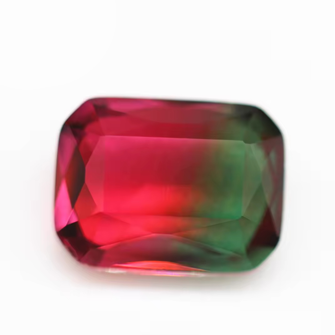 4*6mm-13*18mm Octagon Step Cut Shape Synthetic Tourmaline Loose Gemstones Rectangle Emerald Cut Crystal Glass Tourmaline Gems - Image 2