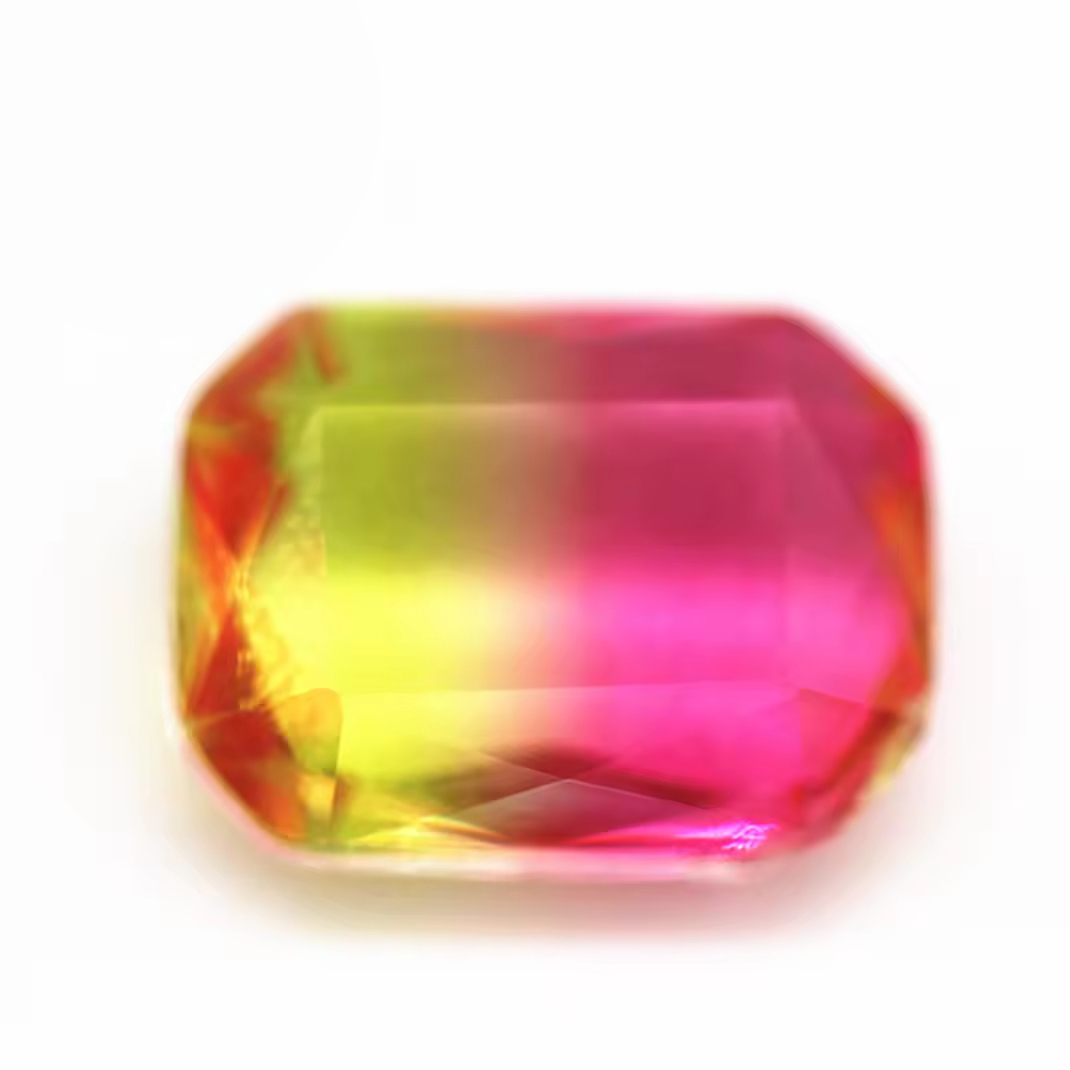4*6mm-13*18mm Octagon Step Cut Shape Synthetic Tourmaline Loose Gemstones Rectangle Emerald Cut Crystal Glass Tourmaline Gems - Image 2