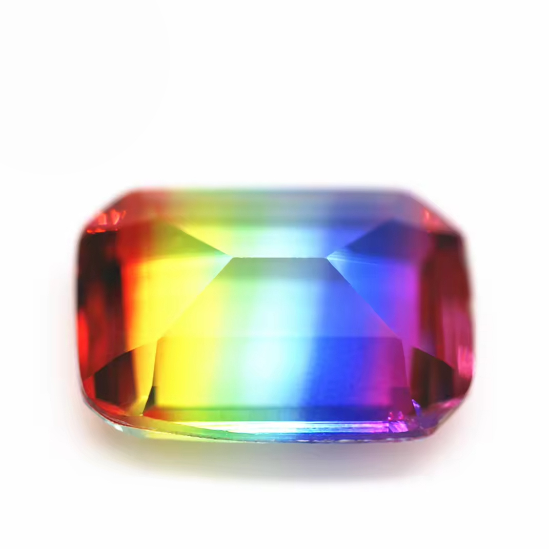 4*6mm-13*18mm Octagon Step Cut Shape Synthetic Tourmaline Loose Gemstones Rectangle Emerald Cut Crystal Glass Tourmaline Gems - Image 5