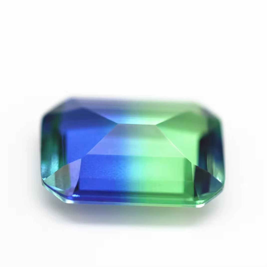 4*6mm-13*18mm Octagon Step Cut Shape Synthetic Tourmaline Loose Gemstones Rectangle Emerald Cut Crystal Glass Tourmaline Gems - Image 3