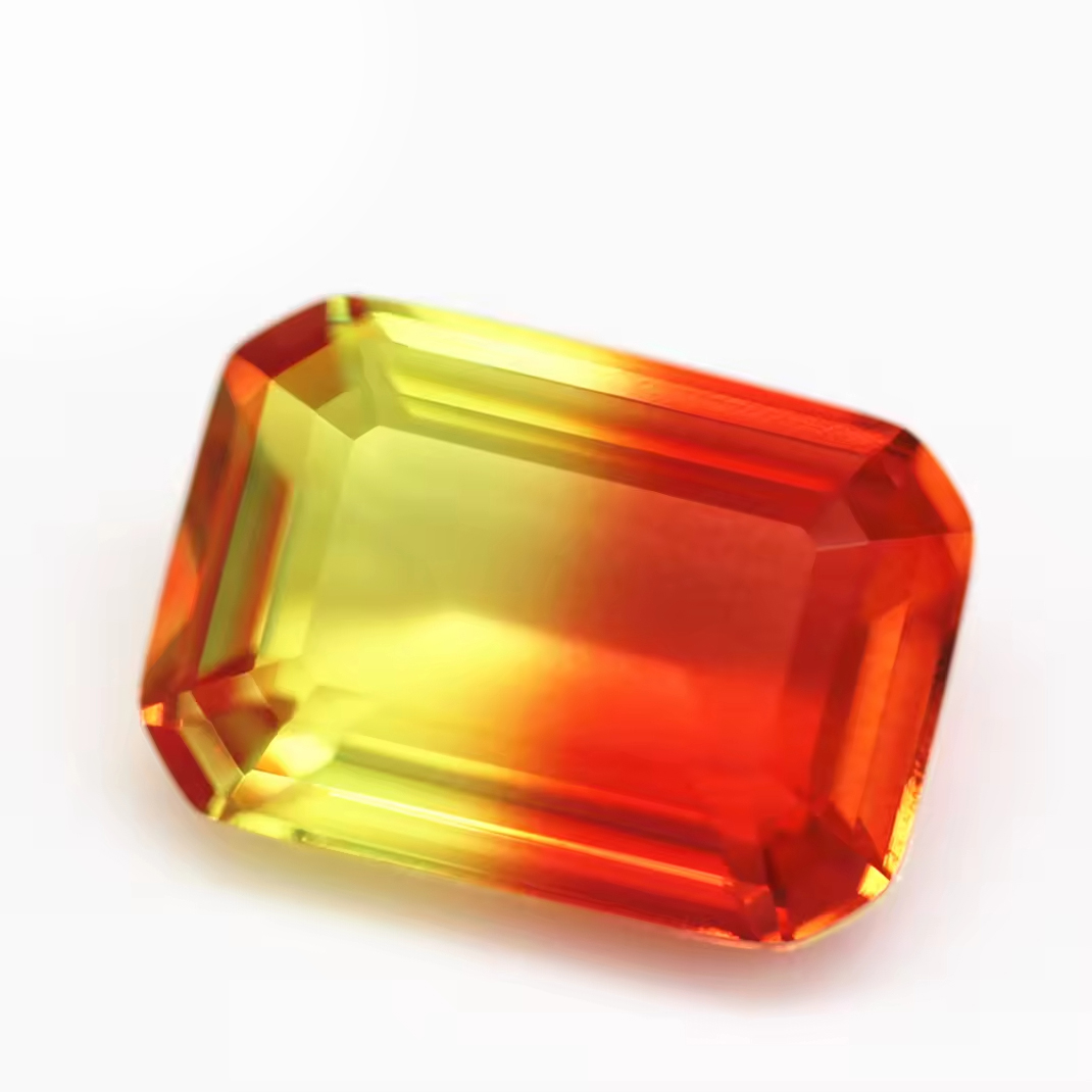 4*6mm-13*18mm Octagon Step Cut Shape Synthetic Tourmaline Loose Gemstones Rectangle Emerald Cut Crystal Glass Tourmaline Gems - Image 2