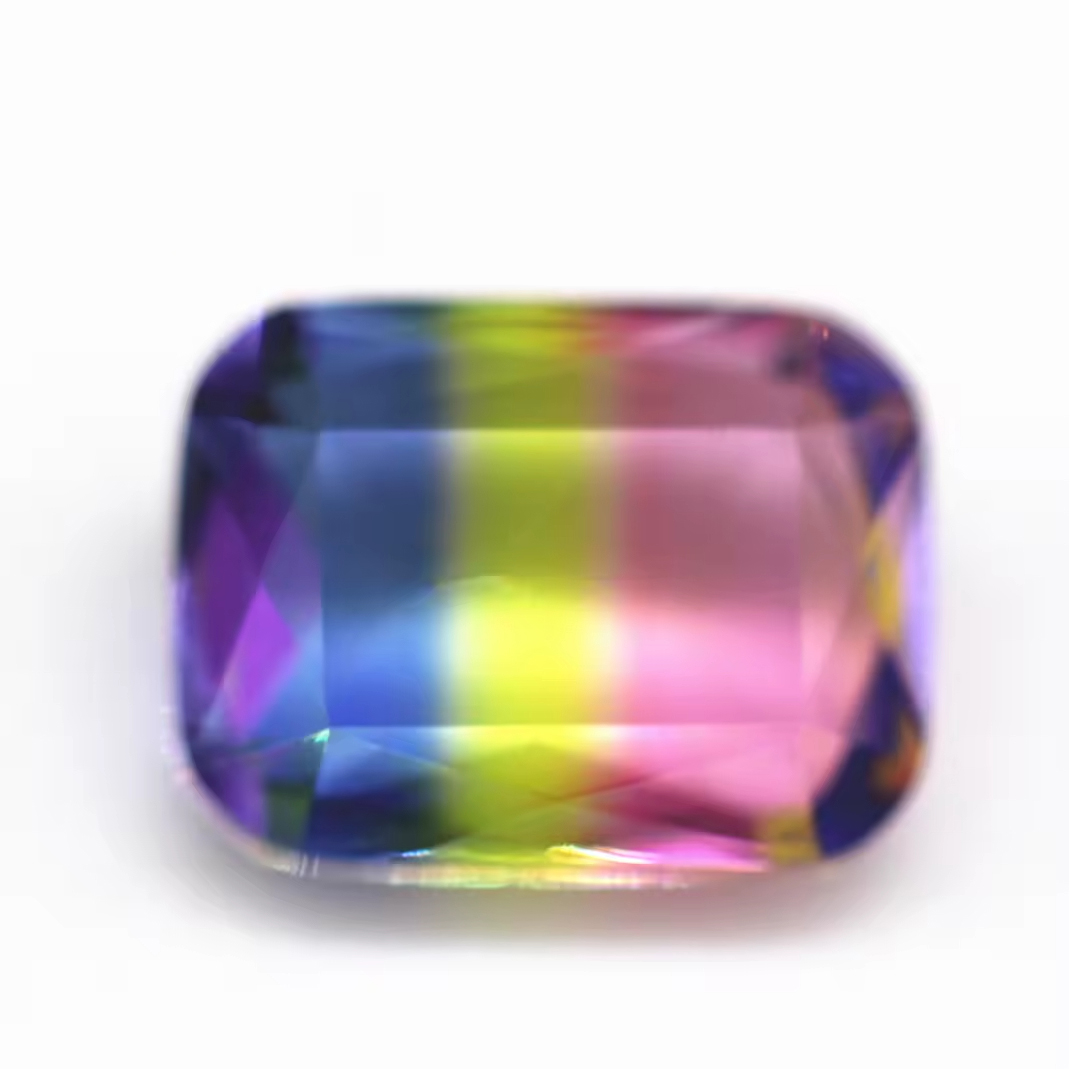 4*6mm-13*18mm Octagon Step Cut Shape Synthetic Tourmaline Loose Gemstones Rectangle Emerald Cut Crystal Glass Tourmaline Gems - Image 4