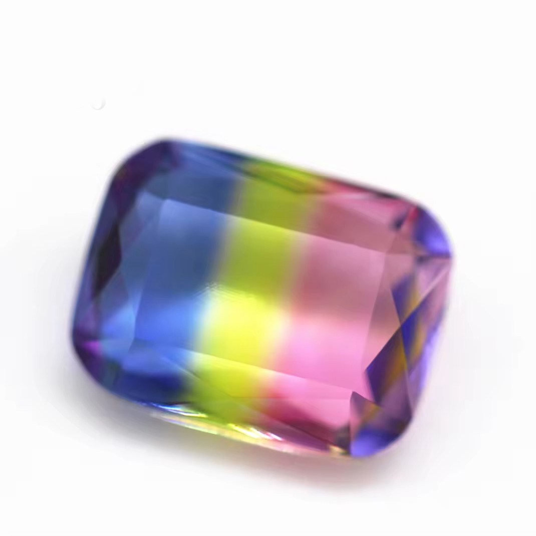 4*6mm-13*18mm Octagon Step Cut Shape Synthetic Tourmaline Loose Gemstones Rectangle Emerald Cut Crystal Glass Tourmaline Gems - Image 5