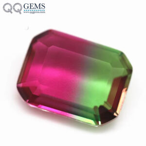 4*6mm-13*18mm Octagon Step Cut Shape Synthetic Tourmaline Loose Gemstones Rectangle Emerald Cut Crystal Glass Tourmaline Gems