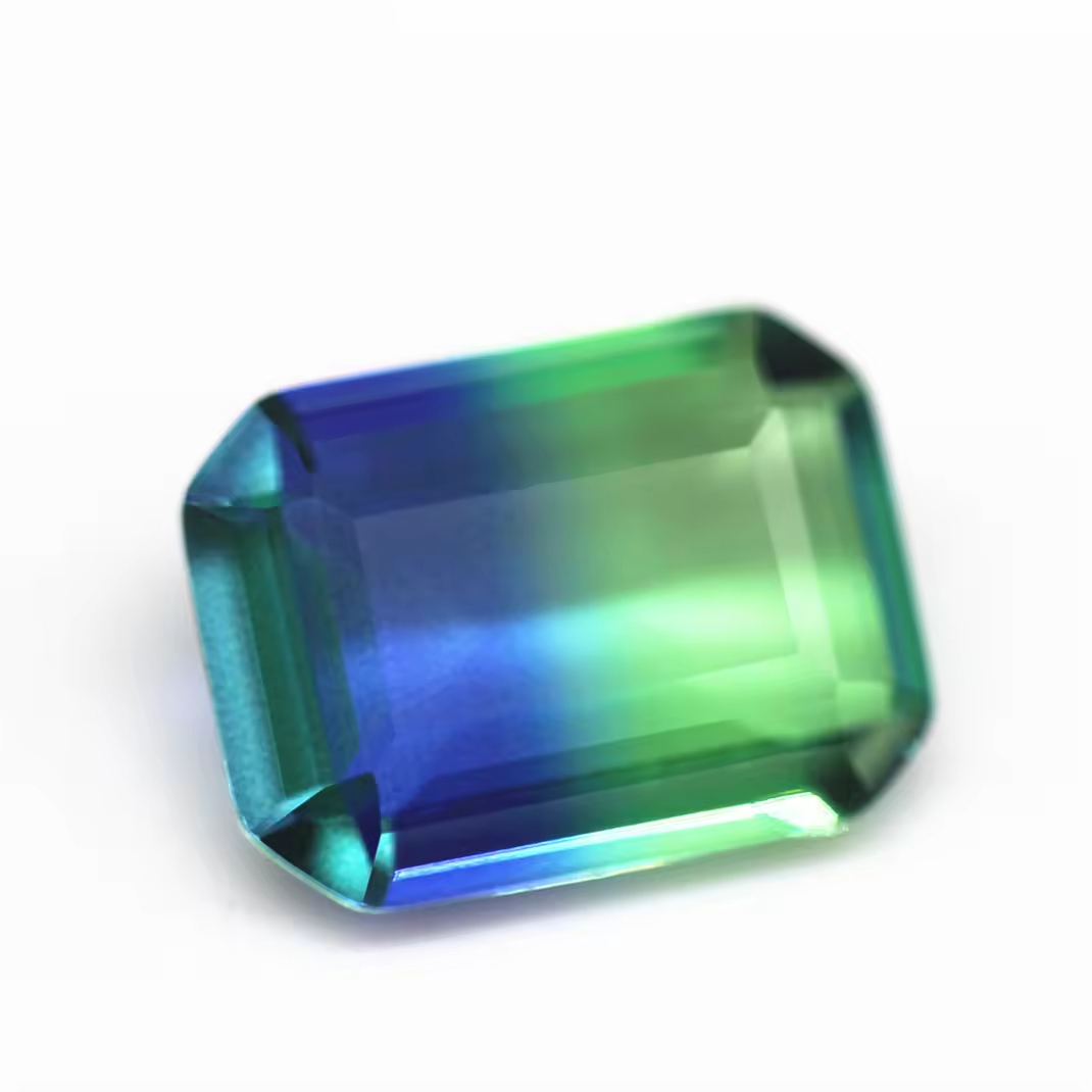 4*6mm-13*18mm Octagon Step Cut Shape Synthetic Tourmaline Loose Gemstones Rectangle Emerald Cut Crystal Glass Tourmaline Gems - Image 4