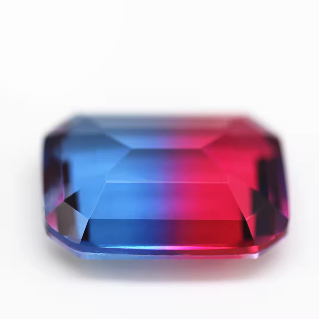 4*6mm-13*18mm Octagon Step Cut Shape Synthetic Tourmaline Loose Gemstones Rectangle Emerald Cut Crystal Glass Tourmaline Gems - Image 2