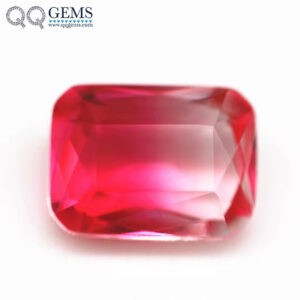 4*6mm-13*18mm Octagon Step Cut Shape Synthetic Tourmaline Loose Gemstones Rectangle Emerald Cut Crystal Glass Tourmaline Gems