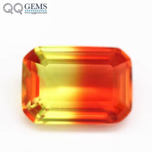 4*6mm-13*18mm Octagon Step Cut Shape Synthetic Tourmaline Loose Gemstones Rectangle Emerald Cut Crystal Glass Tourmaline Gems