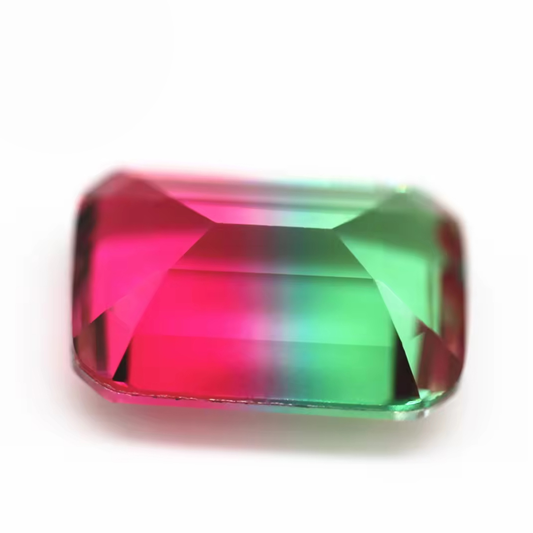 4*6mm-13*18mm Octagon Step Cut Shape Synthetic Tourmaline Loose Gemstones Rectangle Emerald Cut Crystal Glass Tourmaline Gems - Image 4
