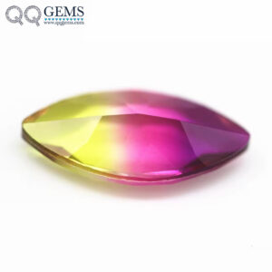 5*10mm-10*20 mm Marquise Faceted Cut Shape Synthetic Tourmaline Loose Gemstones Mixed Multicolor Joint Technology Crystal Glass