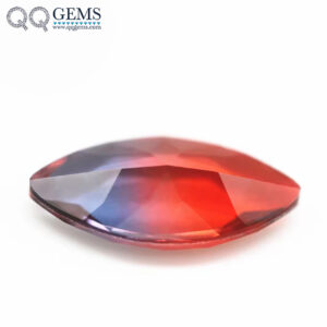 5*10mm-10*20mm Marquise Faceted Cut Shape Synthetic Tourmaline Loose Gems Interphase Multicolor Joint Technology Crystal Glass