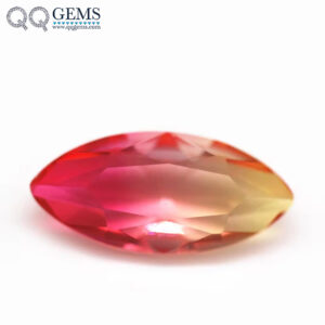 5*10mm-10*20mm Marquise Faceted Cut Shape Synthetic Tourmaline Loose Gemstones Mixed Multicolor Joint Technology Crystal Glass