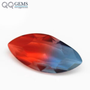5*10mm-10*20mm Marquise Faceted Cut Shape Synthetic Tourmaline Loose Gemstones Mixed Multicolor Splice Process Crystal Glass