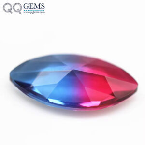 5*10mm-10*20mm Marquise Faceted Cut Shape Synthetic Tourmaline Loose Gemstones Mixed Multicolor Joint Technology Crystal Glass