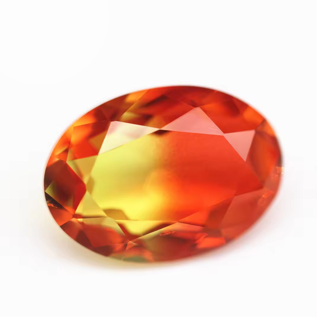 5*7mm-13* 18mm Oval Faceted Cut Shape Synthetic Tourmaline Loose Gemstones Mixed Multicolor Joint Technology Crystal Glass Gems - Image 2