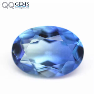 5*7mm-13*18mm Oval Faceted Cut Shape Synthetic Tourmaline Loose Gemstones Mixed Multicolor Joint Process Crystal Glass Gems