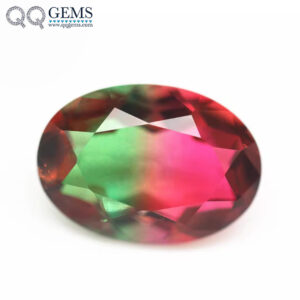 5*7mm- 13*18mm Oval Faceted Cut Shape Synthetic Tourmaline Loose Gemstones Mixed Multicolor Joint Technology Crystal Glass Gems