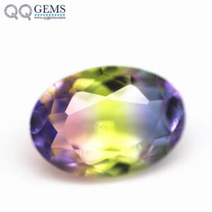 5*7mm-13*18mm Oval Faceted Cut Shape Synthetic Tourmaline Loose Gemstones Mixed Multicolor Joint Technology Crystal Glass Gems