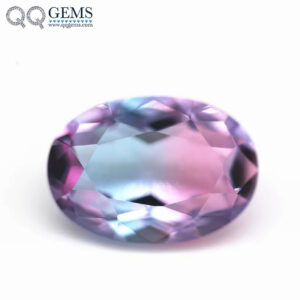 5*7mm-13*18mm Oval Faceted Cut Shape Synthetic Tourmaline Loose Gemstones Mixed Multicolor Splice Process Crystal Glass Gems