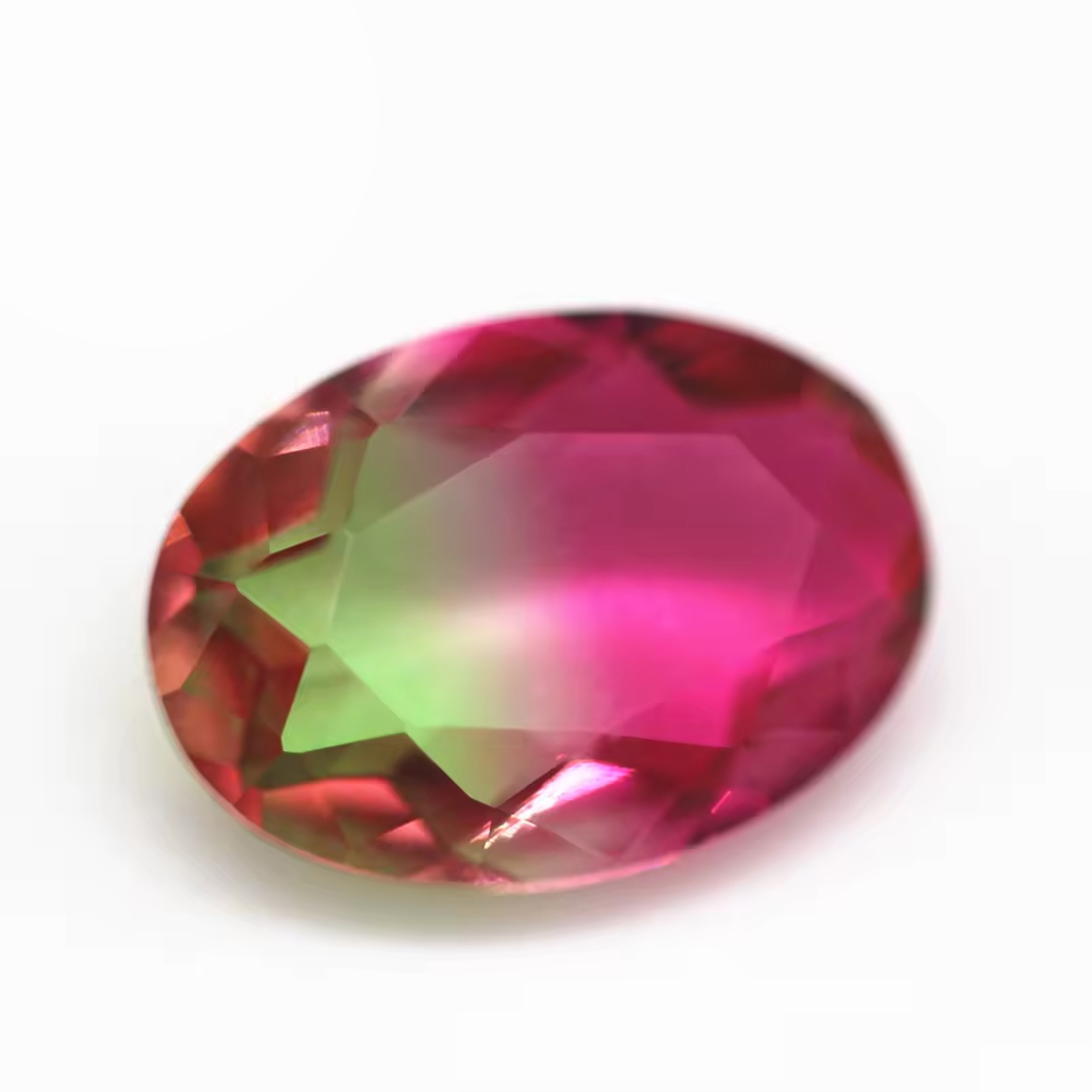 5*7mm-13*18mm Oval Faceted Cut Shape Synthetic Tourmaline Loose Gemstones Mixed Multicolor Joint Process Crystal Glass Gems - Image 4