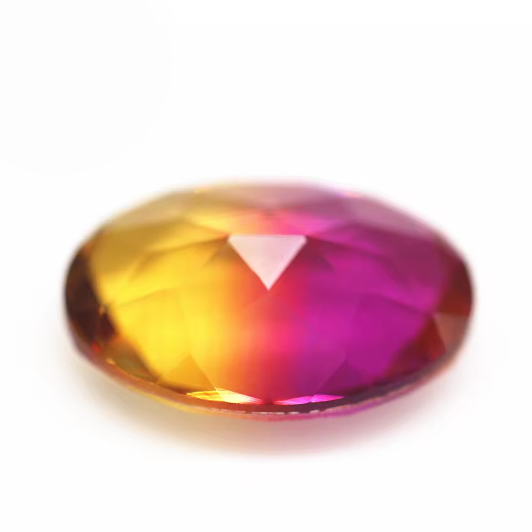 5*7mm-13*18mm Oval Faceted Cut Shape Synthetic Tourmaline Loose Gemstones Mixed Multicolor Splice Process Crystal Glass Gems - Image 4