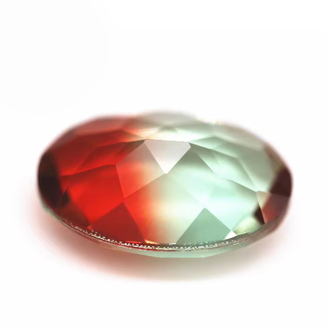 5*7mm-13*18mm Oval Faceted Cut Shape Synthetic Tourmaline Loose Gemstones Mixed Multicolor Splice Process Crystal Glass Gems - Image 2