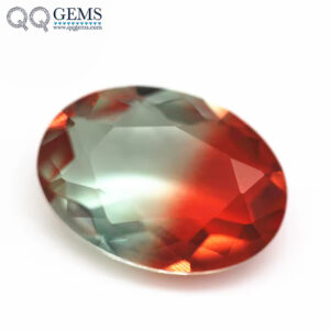5*7mm-13*18mm Oval Faceted Cut Shape Synthetic Tourmaline Loose Gemstones Mixed Multicolor Splice Process Crystal Glass Gems