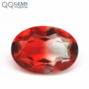 5*7mm-13*18mm Oval Faceted Cut Shape Synthetic Tourmaline Loose Gemstones Mixed Multicolor Joint Process Crystal Glass Gems