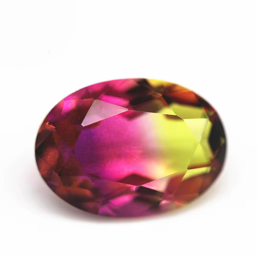 5*7mm-13*18mm Oval Faceted Cut Shape Synthetic Tourmaline Loose Gemstones Mixed Multicolor Joint Process Crystal Glass Gems - Image 5