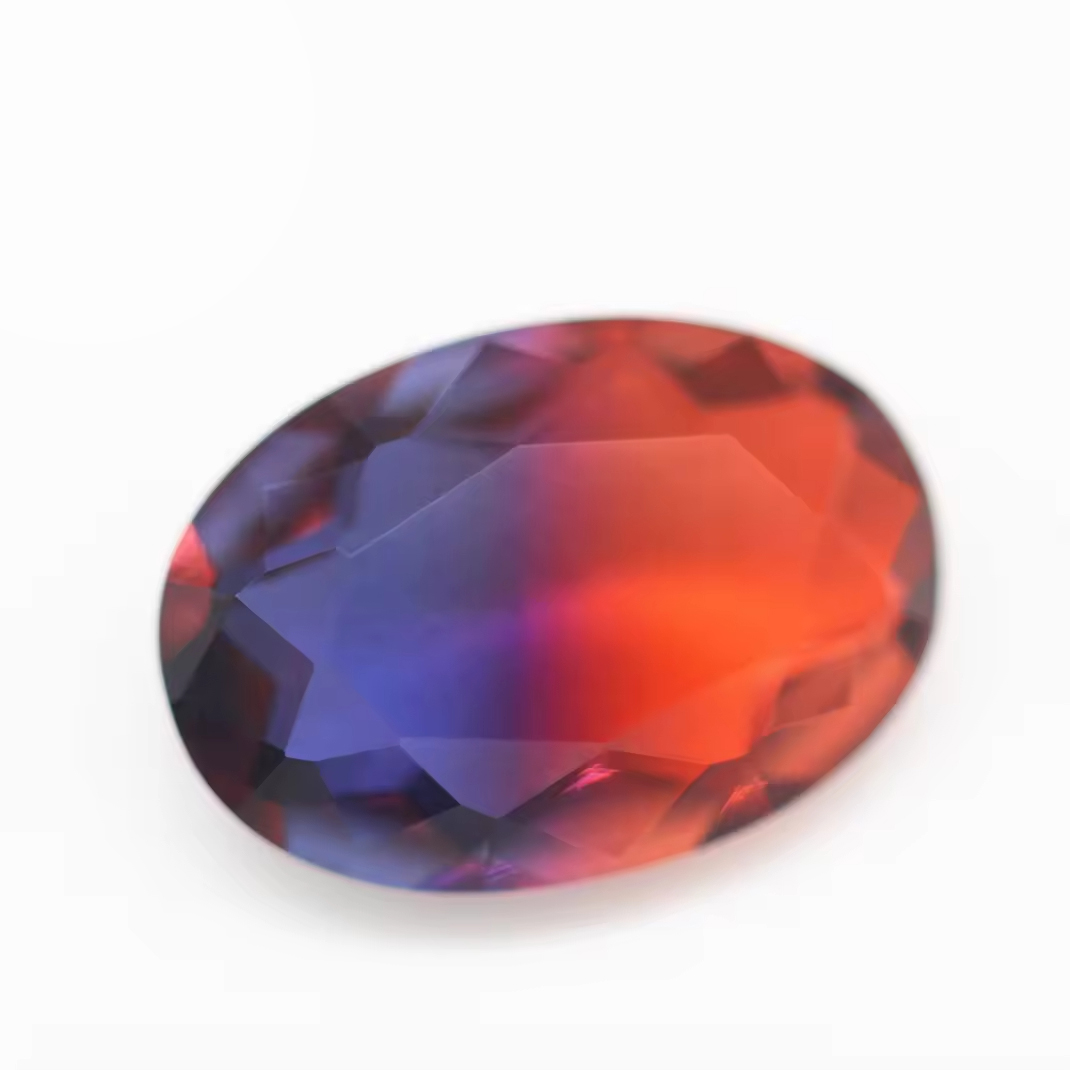 5*7mm-13*18mm Oval Faceted Cut Shape Synthetic Tourmaline Loose Gemstones Mixed Multicolor Joint Process Crystal Glass Gems - Image 6