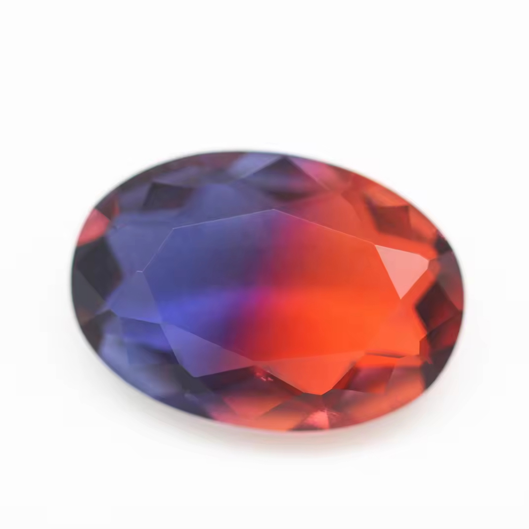 5*7mm-13*18mm Oval Faceted Cut Shape Synthetic Tourmaline Loose Gemstones Mixed Multicolor Joint Process Crystal Glass Gems - Image 3