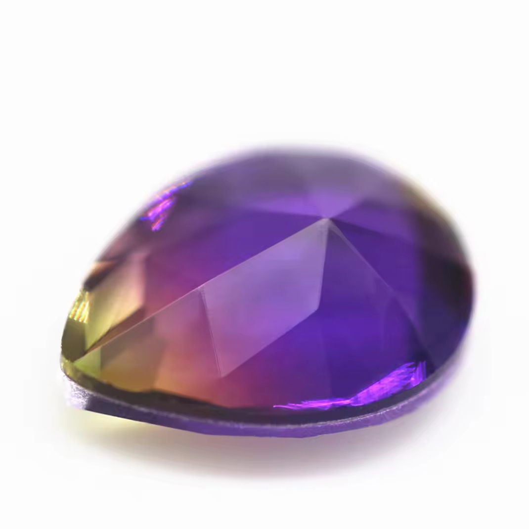 5*7mm-13*18mm Pear Faceted Cut Shape Synthetic Tourmaline Loose Gems Mixed Multicolor Splice Process Crystal Glass Gems - Image 4